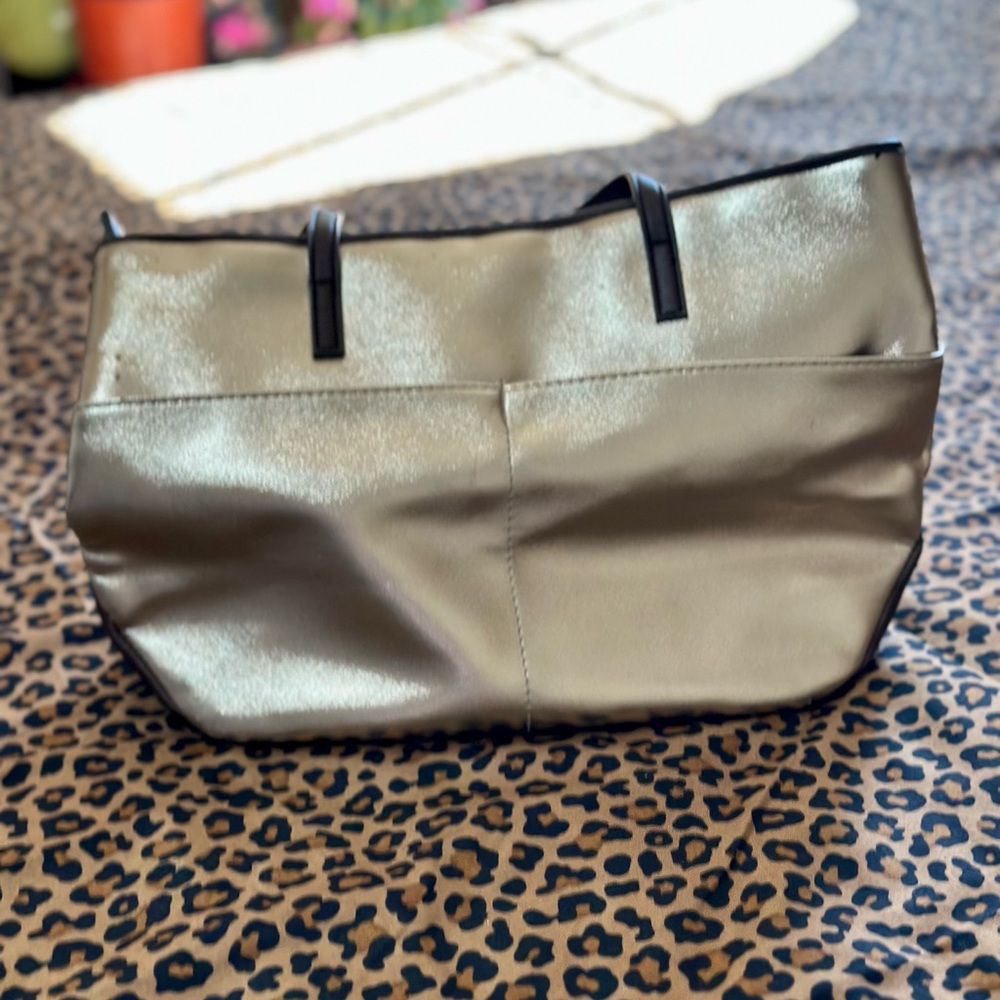 Gold Metallic Tote Bag - Picture 2 of 11